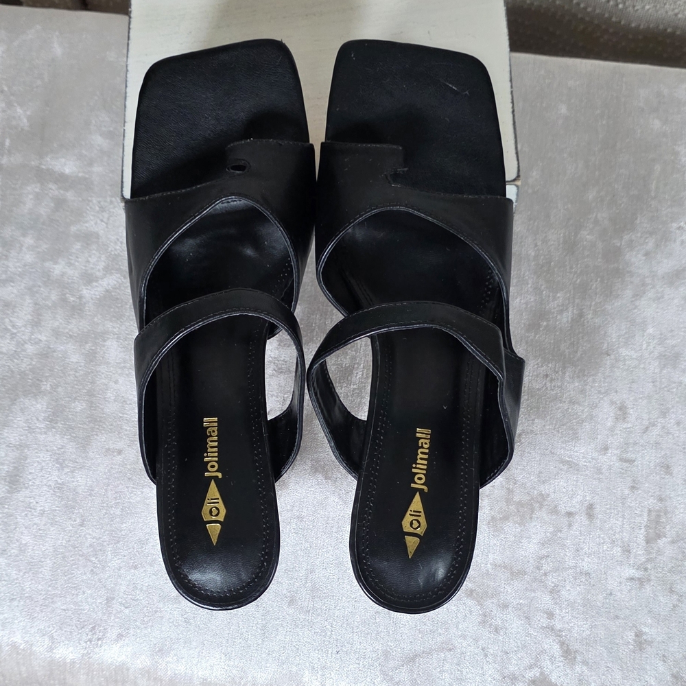 Jolimall Chic Black Women's Heels - Picture 8 of 9